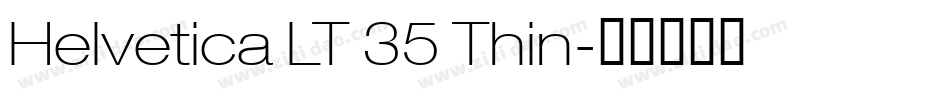 Helvetica LT 35 Thin字体转换